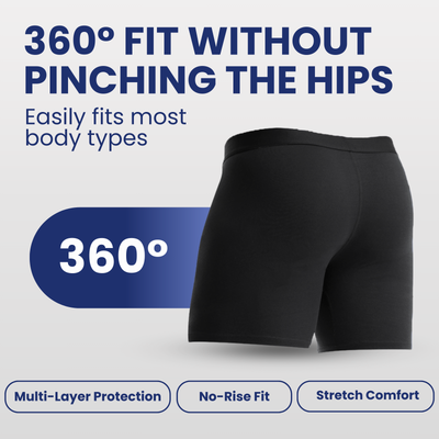 Absorbent Incontinence Boxer Briefs