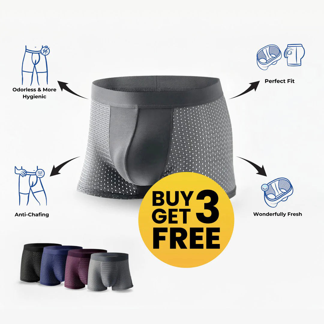 Bamboo Fibre Boxer Shorts - For All-Day Comfort