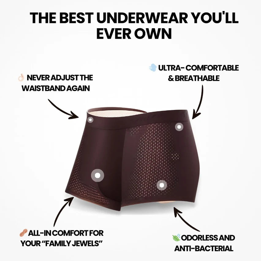 Bamboo Fibre Boxer Shorts - For All-Day Comfort