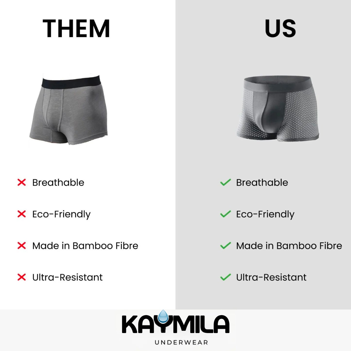 Bamboo Fibre Boxer Shorts - For All-Day Comfort