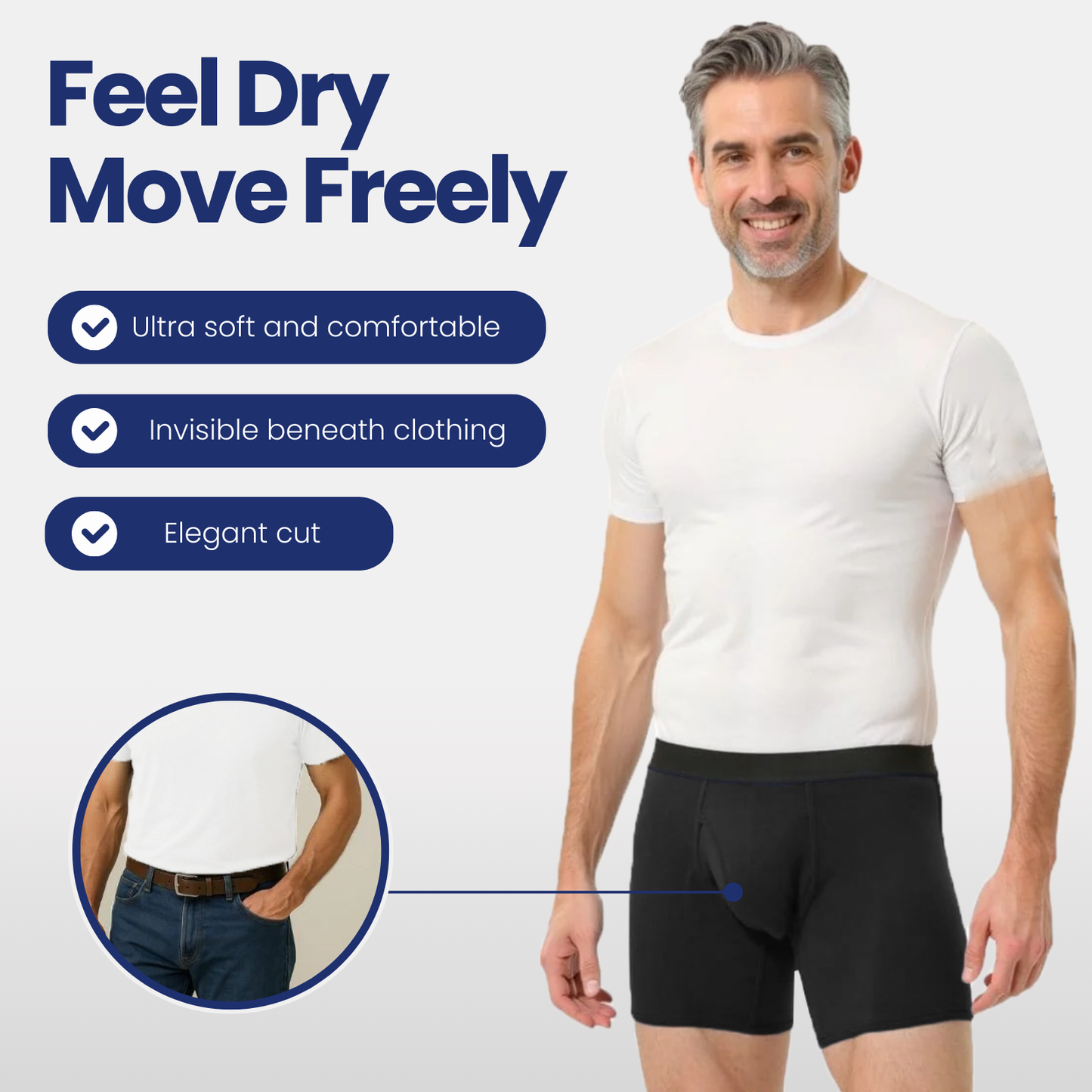 Absorbent Incontinence Boxer Briefs