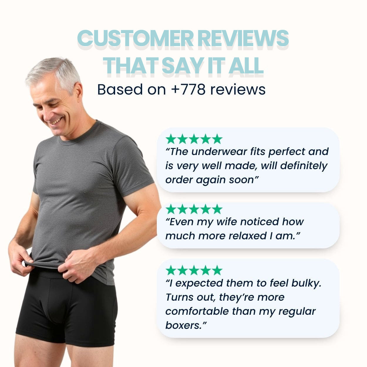 Ultra Absorbent Incontinence Boxer Briefs